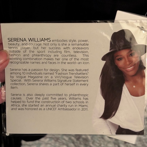 Serena Williams Black fringe edged front wrap 3X NWT long sleeve deep black - Picture 9 of 10